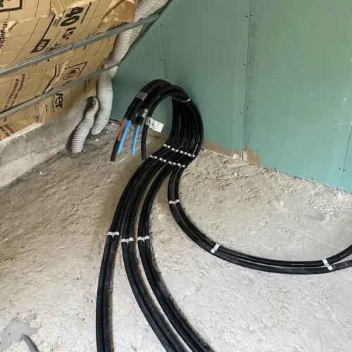 Mise en place des câbles électriques courant fort