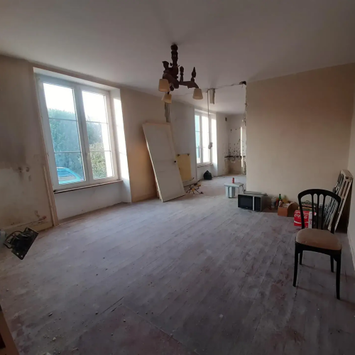 Photo avant travaux de pose de cloisons sèches