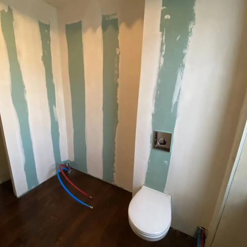 Pose de cloisons sèches placo